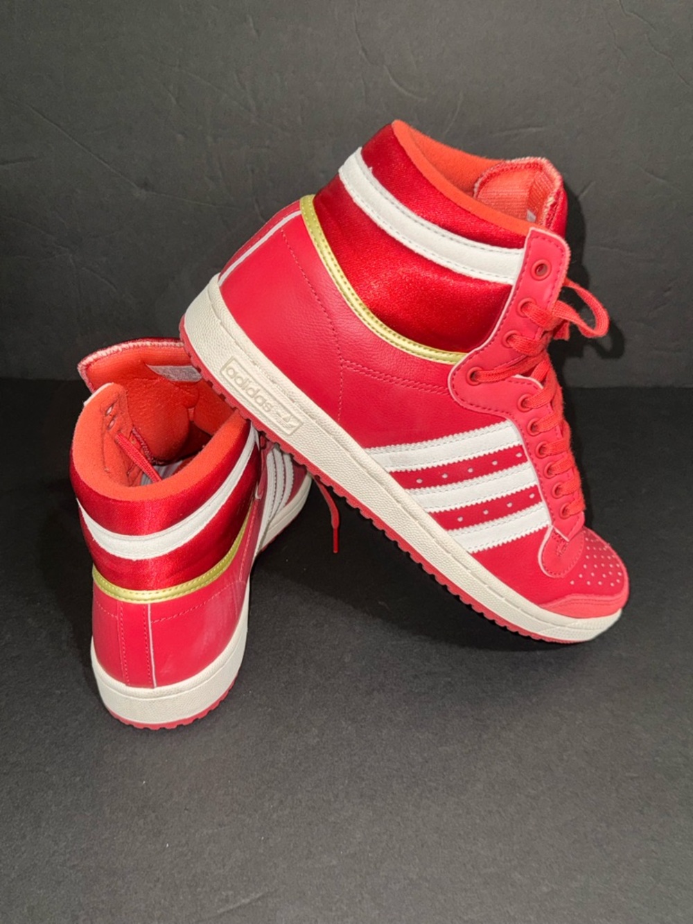 adidas I Men’s I Top Ten Hi I Red Low-Top Sneakers I Color: Glory Red